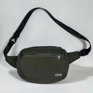 obé Fitness Olive Green Belt Bag Fanny Pack Waist Pack